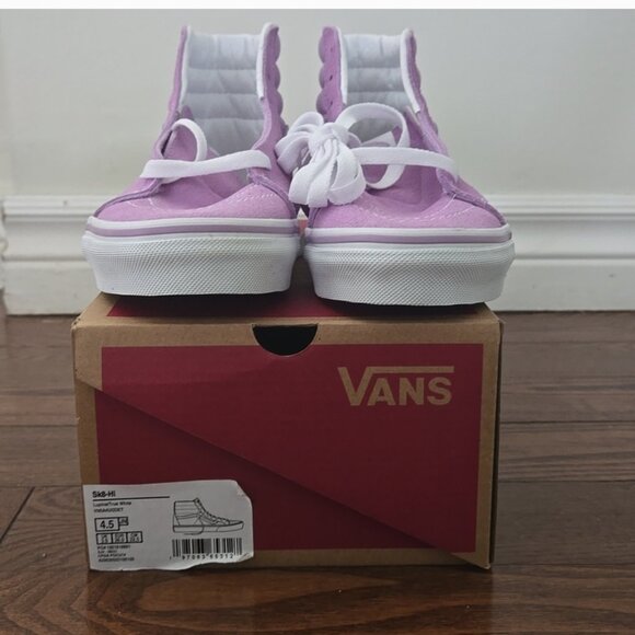 vans sk8-hi kids lupine high top sneakers size 4.5 - Picture 7 of 8